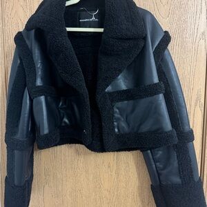 Maniere De Voir Black Teddy Jacket
